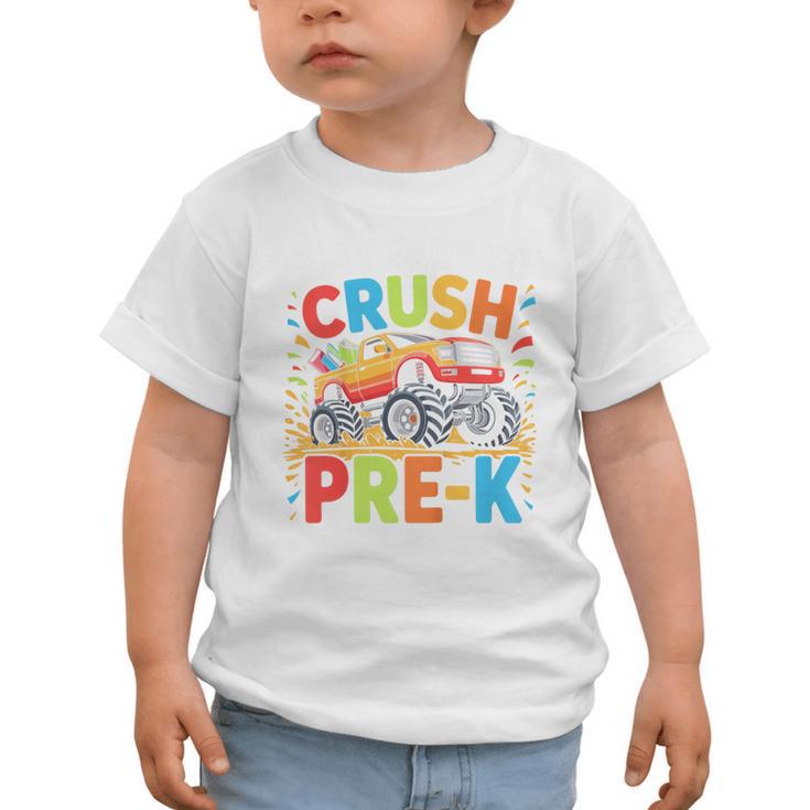 Kids I'm Ready To Crush Pre-K Shirt Back To School PreK Boy Graphic Toddler T-Shirt