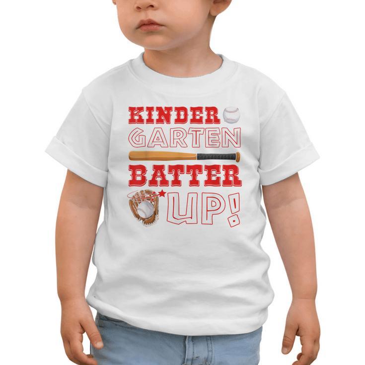 Kindergarten Batter Up Back To School Baseball Player Boys Graphic Toddler T-Shirt