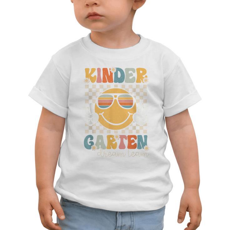 KinderGarten Dream Team Smile Retro Back To School Kinder Graphic Toddler T-Shirt KinderGarten Dream Team Smile Retro Back To School Kinder Graphic Toddler T-Shirt
