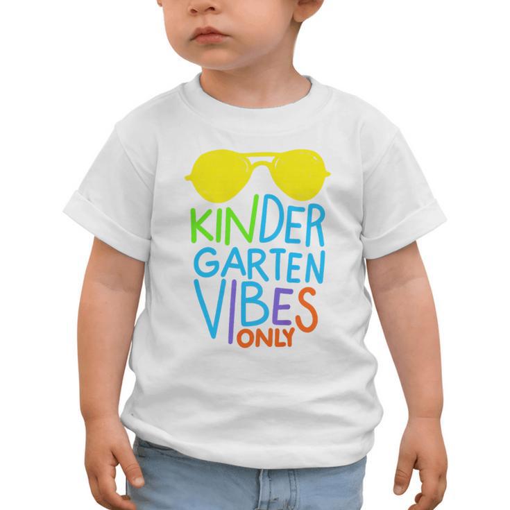 Kindergarten Vibes Only Glow Sunglasses Back To School Graphic Toddler T-Shirt Kindergarten Vibes Only Glow Sunglasses Back To School Graphic Toddler T-Shirt