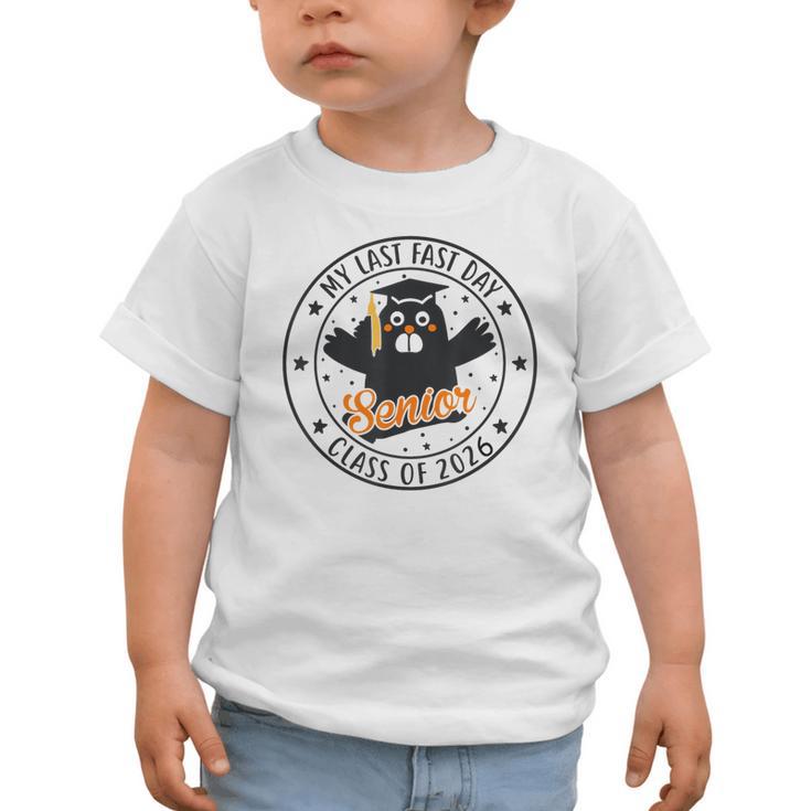 My Last First Day Senior 2026 Cat Back To School Cool Class Graphic Toddler T-Shirt
