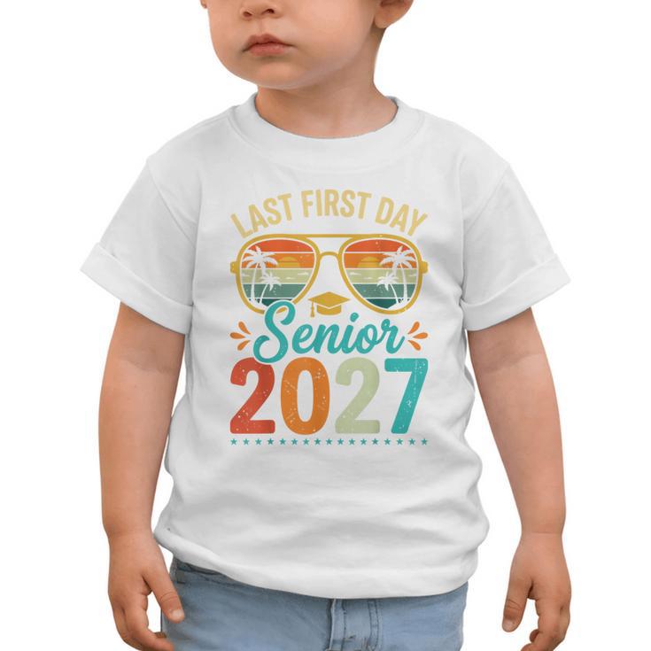 Last First Day Senior 2027 Back To School Students Tee Graphic Toddler T-Shirt Last First Day Senior 2027 Back To School Students Tee Graphic Toddler T-Shirt