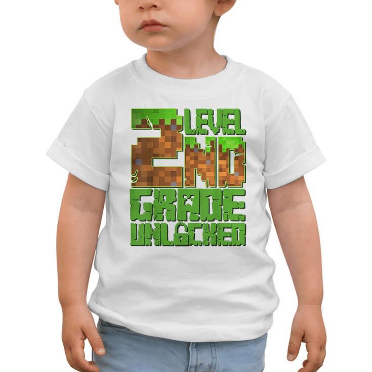 Level 2nd Grade Unlocked Game Pixel Kids Boy Back To School Graphic Toddler T-Shirt