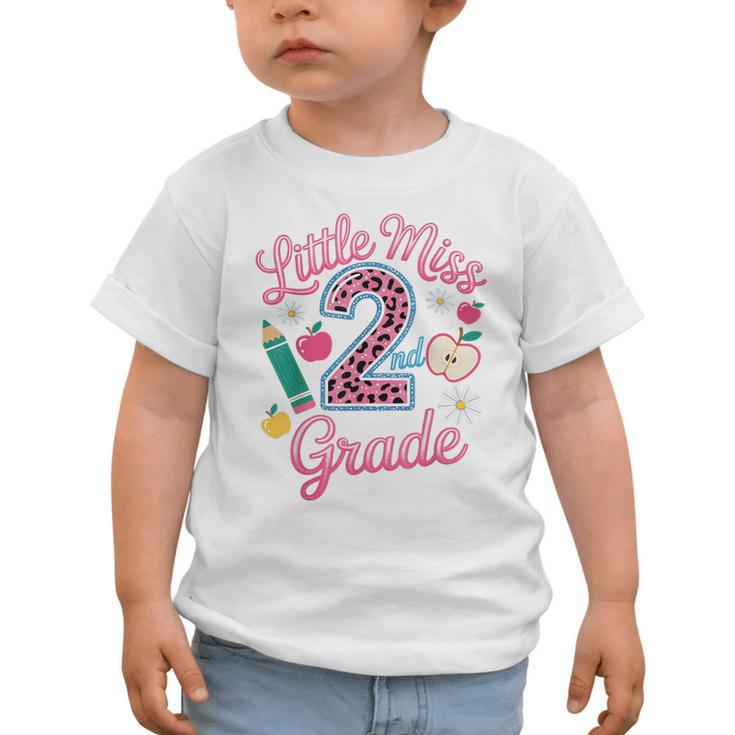 Little Miss 2nd Grade Grader Girls 1st Day Back To School Graphic Toddler T-Shirt Little Miss 2nd Grade Grader Girls 1st Day Back To School Graphic Toddler T-Shirt