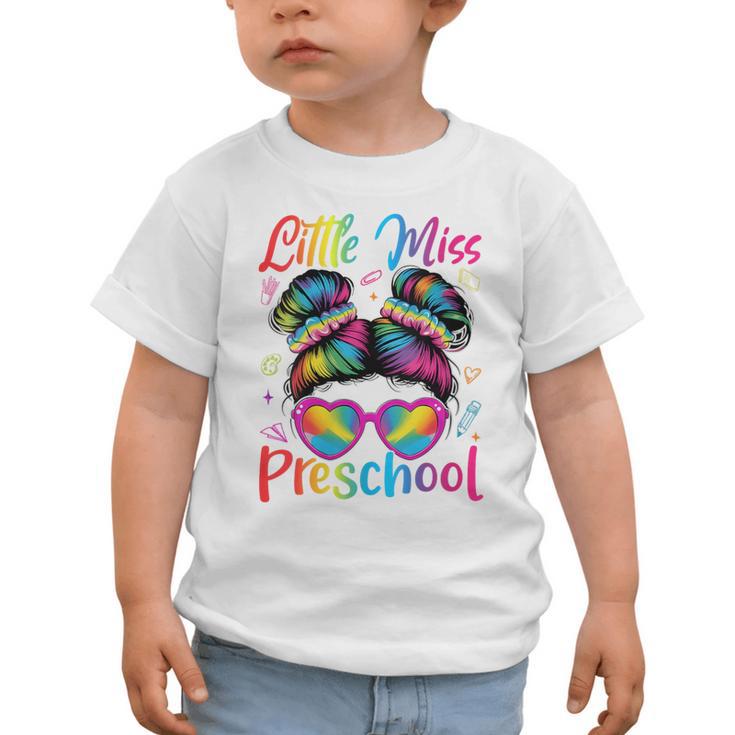 Little Miss Preschool Messy Bun Back To School Girl Women Graphic Toddler T-Shirt Little Miss Preschool Messy Bun Back To School Girl Women Graphic Toddler T-Shirt