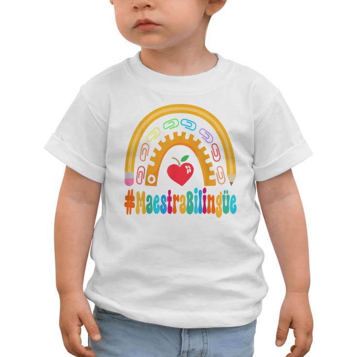 Maestra Bilingüe Appreciation Week Back To School Graphic Toddler T-Shirt Maestra Bilingüe Appreciation Week Back To School Graphic Toddler T-Shirt