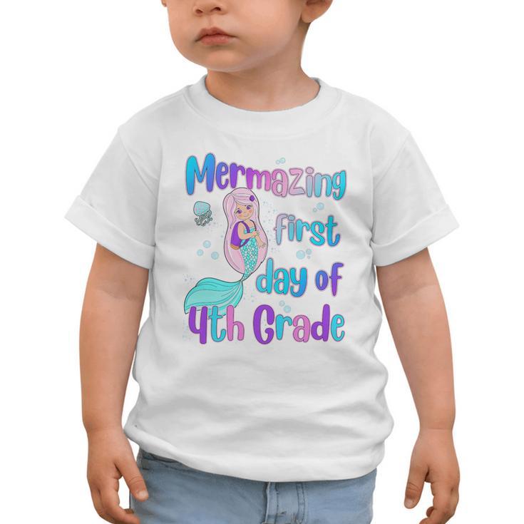 Mermazing First Day Of Fourth Grade Back To School Mermaid Premium Tri-Blend Graphic Toddler T-Shirt Mermazing First Day Of Fourth Grade Back To School Mermaid Premium Tri-Blend Graphic Toddler T-Shirt