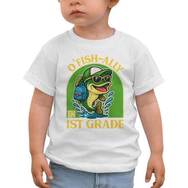 O-Fish-Ally In 1st Grade Back To School Fish Graphic Toddler T-Shirt