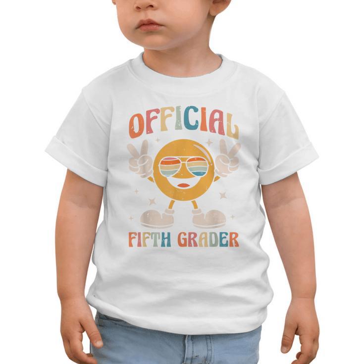 Official Fifth Grader 5th Grade Retro Back To School Kids Graphic Toddler T-Shirt Official Fifth Grader 5th Grade Retro Back To School Kids Graphic Toddler T-Shirt