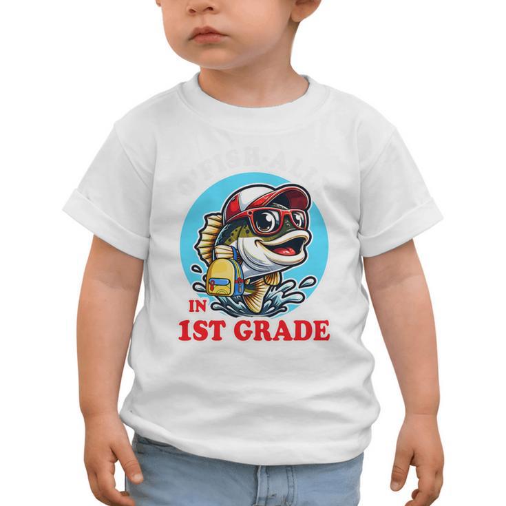 O’Fish-Ally a 1st Grade Mom Back To School Premium Tri-Blend Graphic Toddler T-Shirt