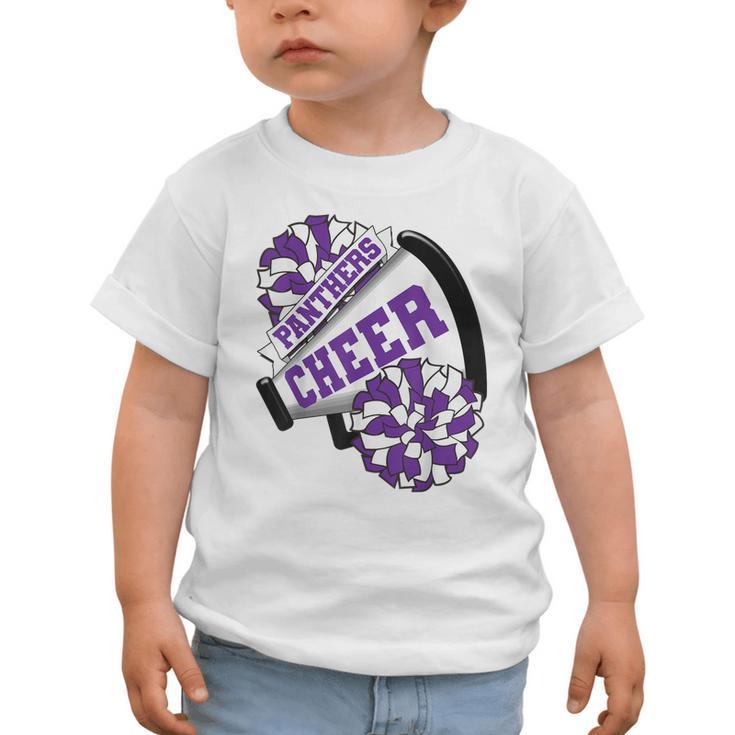 Panthers Cheer Back To School Cheerleading Spirit P Graphic Toddler T-Shirt Panthers Cheer Back To School Cheerleading Spirit P Graphic Toddler T-Shirt