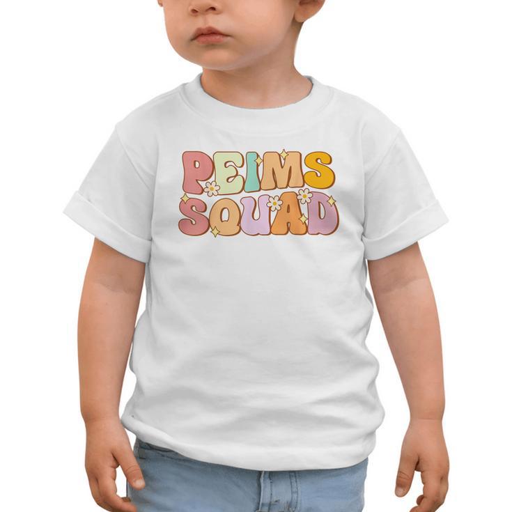 PEIMS Squad Groovy Back To School Women Appreciation Graphic Toddler T-Shirt PEIMS Squad Groovy Back To School Women Appreciation Graphic Toddler T-Shirt
