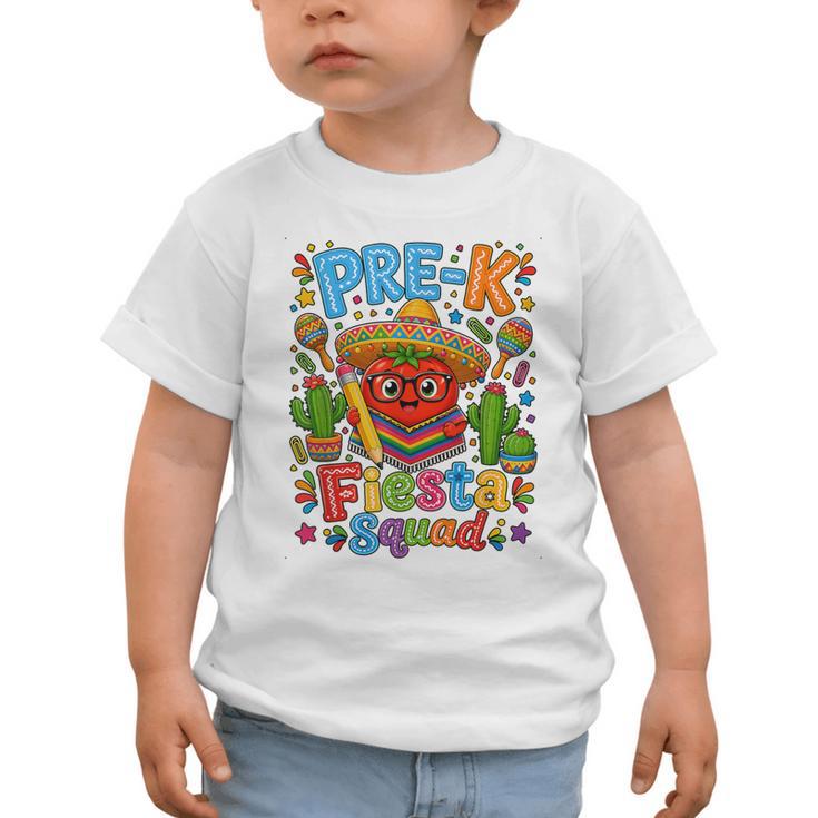 Pre-K Fiesta Squad Cute Tomato Back To School Party Graphic Toddler T-Shirt Pre-K Fiesta Squad Cute Tomato Back To School Party Graphic Toddler T-Shirt
