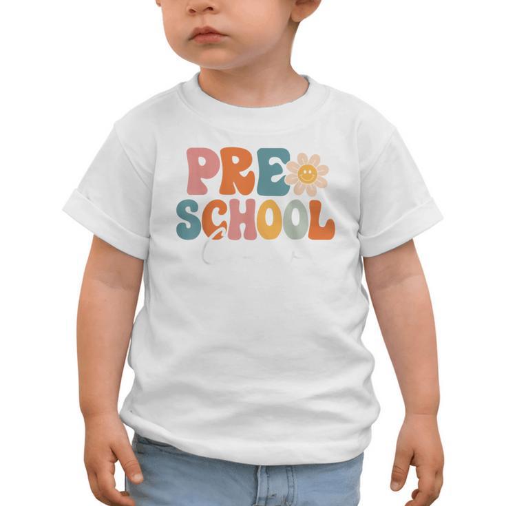 Preschool Crew Team Retro Groovy Vintage Back To School Graphic Toddler T-Shirt Preschool Crew Team Retro Groovy Vintage Back To School Graphic Toddler T-Shirt