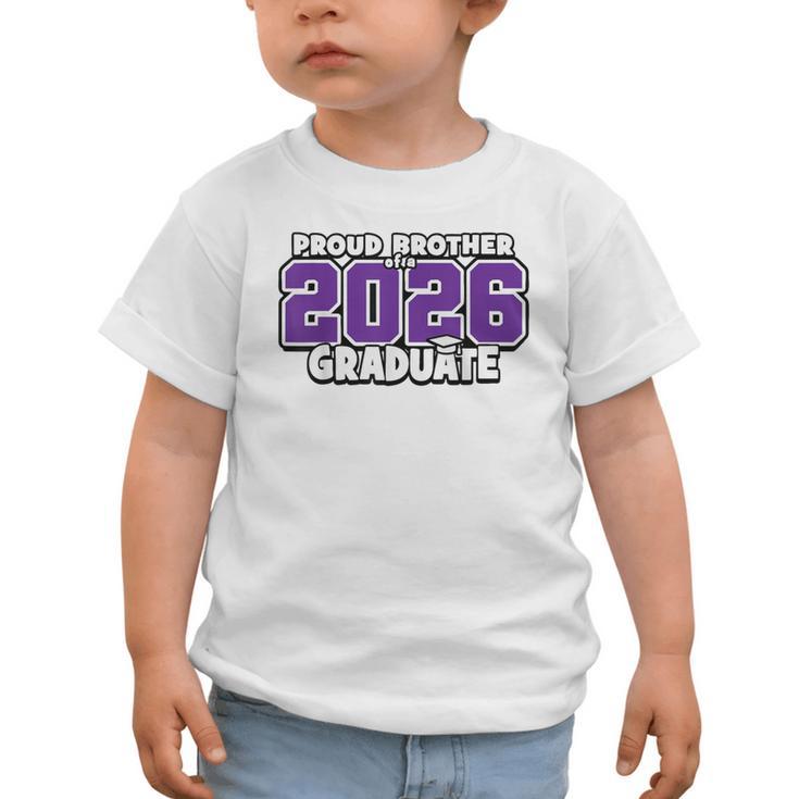 Proud Brother Of 2026 Graduate Matching Back To School P Graphic Toddler T-Shirt