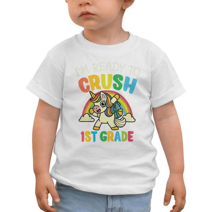 Ready For 1st Grade Unicorn First Day Back To School Student Graphic Toddler T-Shirt Ready For 1st Grade Unicorn First Day Back To School Student Graphic Toddler T-Shirt