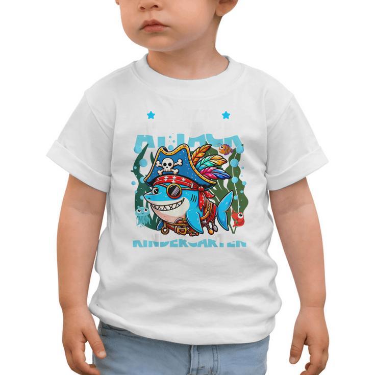 Ready To Attack Kindergarten Pirate Shark Back To School Graphic Toddler T-Shirt Ready To Attack Kindergarten Pirate Shark Back To School Graphic Toddler T-Shirt