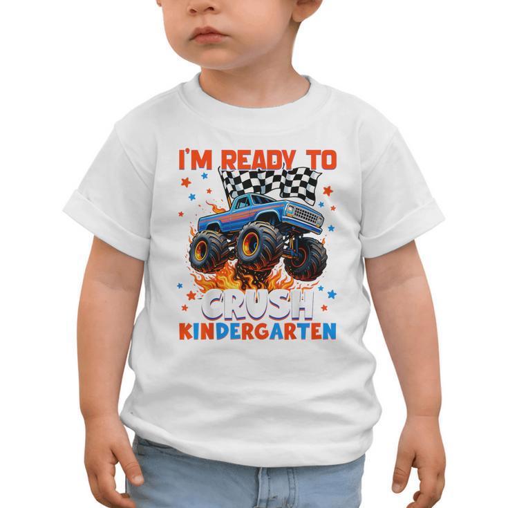 Ready To Crush Kindergarten Monster Truck Back To School Boy Graphic Toddler T-Shirt Ready To Crush Kindergarten Monster Truck Back To School Boy Graphic Toddler T-Shirt