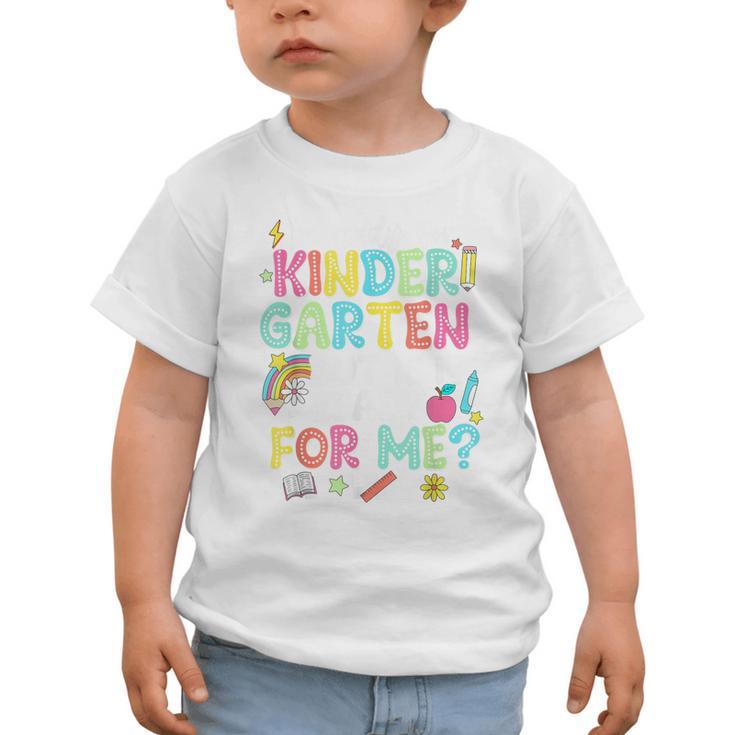 Ready For Kindergarten But Is It Ready For Me Back To School Graphic Toddler T-Shirt