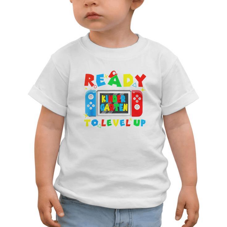 Retro Back To School Kindergarten Ready To Level Up Gamer Graphic Toddler T-Shirt Retro Back To School Kindergarten Ready To Level Up Gamer Graphic Toddler T-Shirt