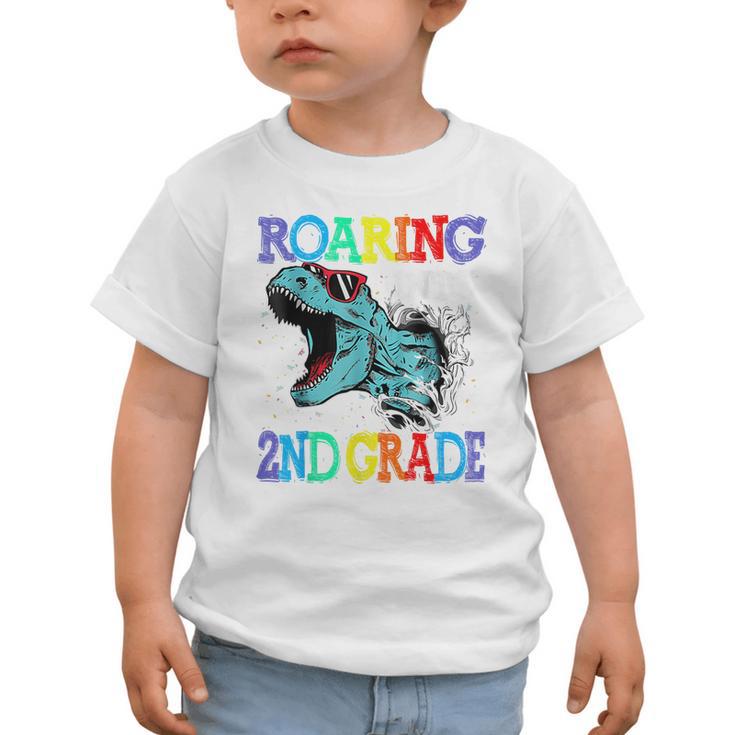 Roaring Into 2Nd Grade DinosaurRex Back To School Graphic Toddler T-Shirt Roaring Into 2Nd Grade DinosaurRex Back To School Graphic Toddler T-Shirt