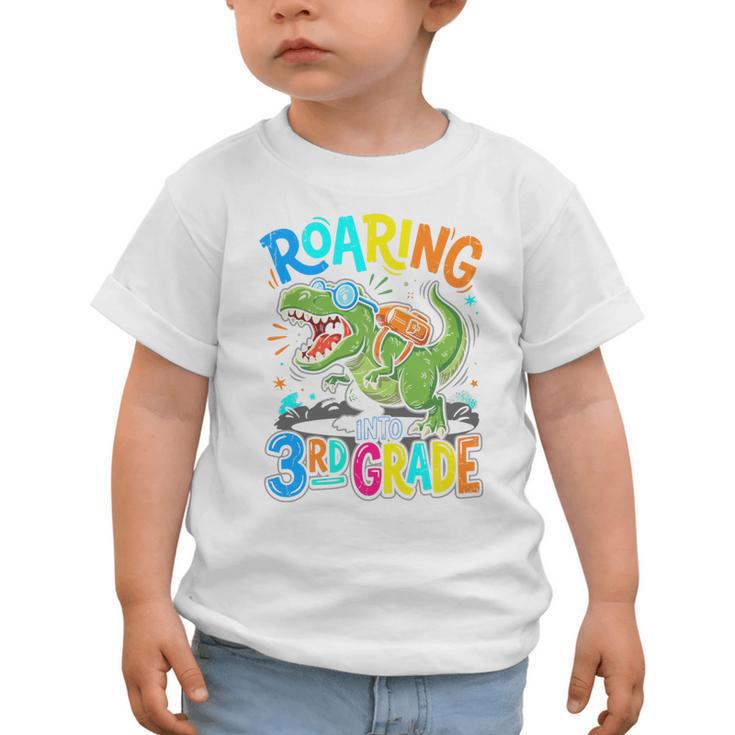 Roaring Into 3rd Grade Back To School Dinosaurus T-Rex Premium Tri-Blend Graphic Toddler T-Shirt