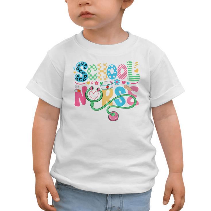 School Nurse Colorful Costume Back To School Nursing Job Graphic Toddler T-Shirt School Nurse Colorful Costume Back To School Nursing Job Graphic Toddler T-Shirt