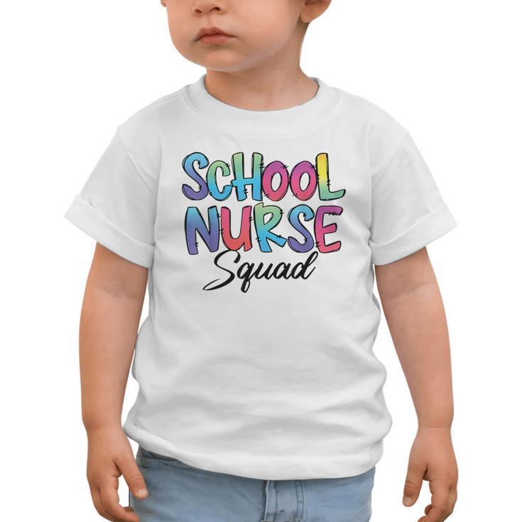 School Nurse Squad Tie Dye Back To School Appreciation Graphic Toddler T-Shirt