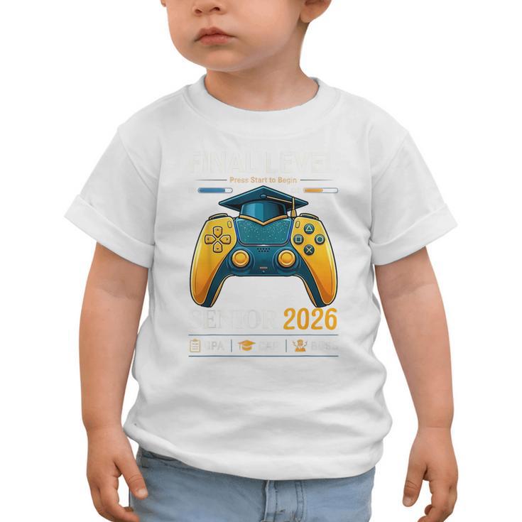 Senior Class Of 2026 Back To School Gamer Boys Senior 2026 Graphic Toddler T-Shirt Senior Class Of 2026 Back To School Gamer Boys Senior 2026 Graphic Toddler T-Shirt
