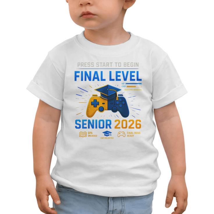 Senior Class Of 2026 Back To School Gamer Senior 2026 Graphic Toddler T-Shirt Senior Class Of 2026 Back To School Gamer Senior 2026 Graphic Toddler T-Shirt