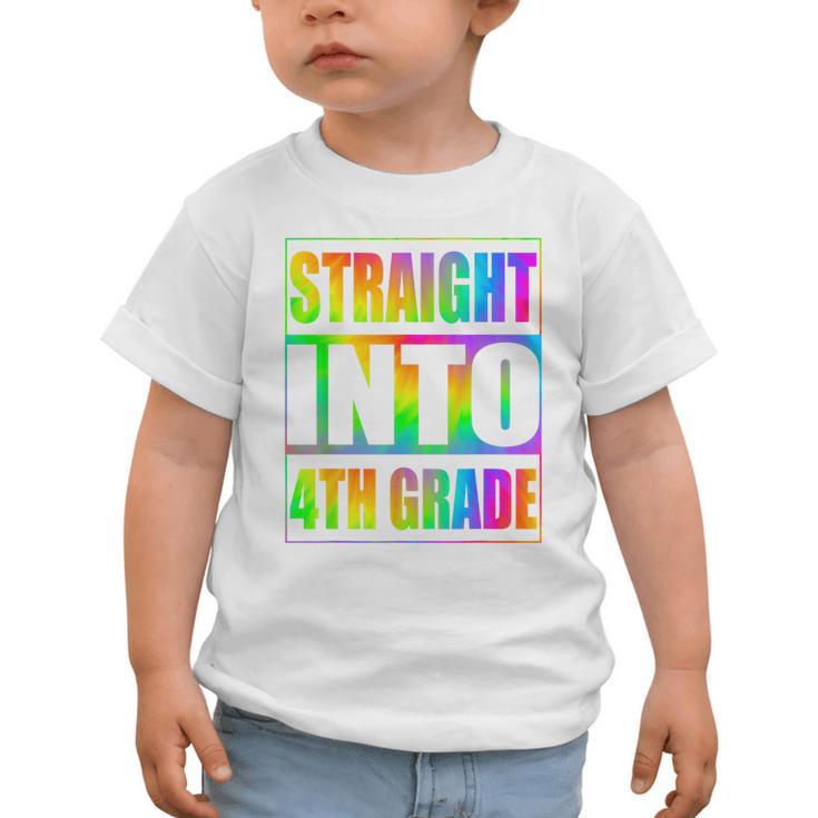 Straight Into 4th Grade Fourth Grade Back To School Graphic Toddler T-Shirt Straight Into 4th Grade Fourth Grade Back To School Graphic Toddler T-Shirt