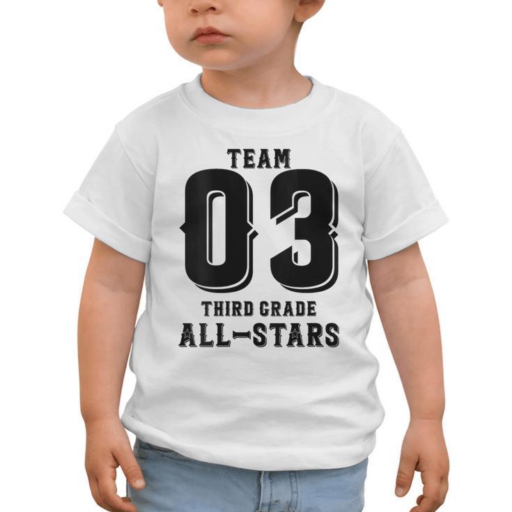 Team 3rd Grade All-Stars Back To School Tee For Stude Graphic Toddler T-Shirt