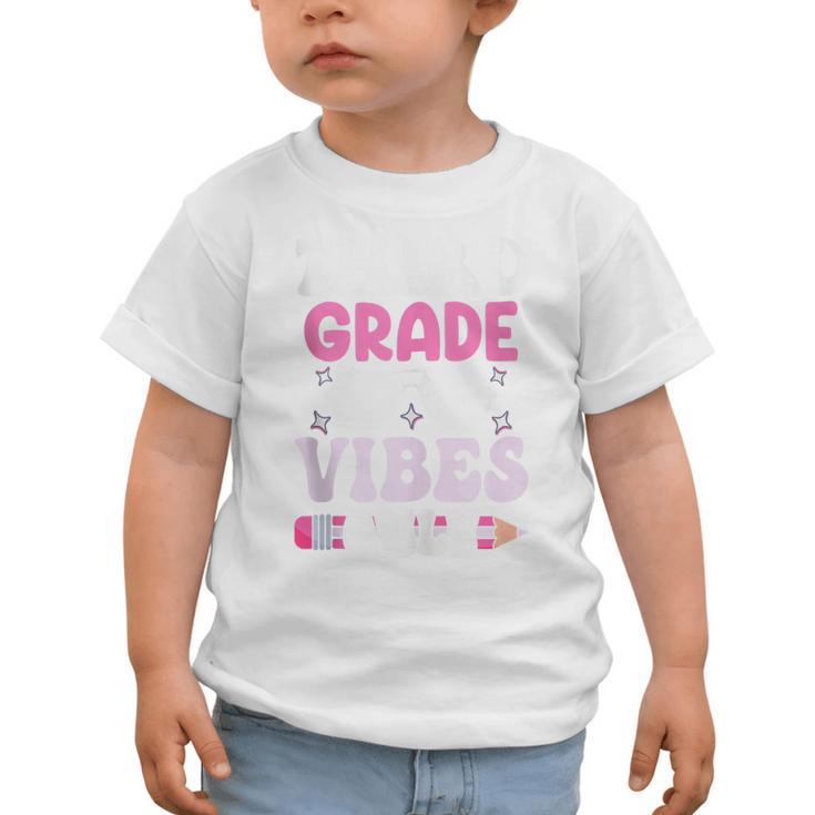 Third Grade 3rd Vibes Only Back To School Student Girl Graphic Toddler T-Shirt