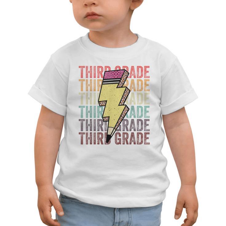 Third Grade Lightning Bolt Pencil 1st Day Of Back To School Graphic Toddler T-Shirt