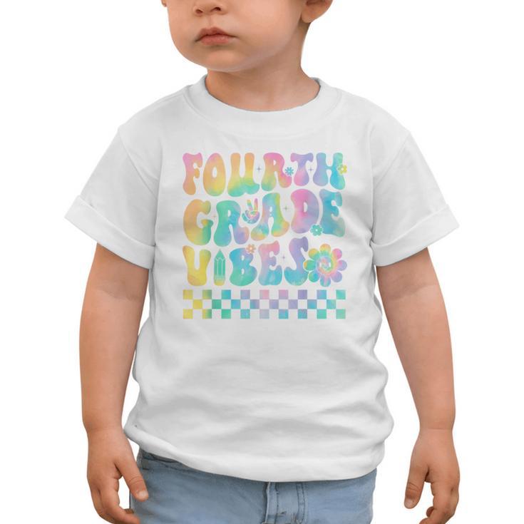 Tie Dye 4th Grade Vibes Fourth Grade Retro Back To School Graphic Toddler T-Shirt Tie Dye 4th Grade Vibes Fourth Grade Retro Back To School Graphic Toddler T-Shirt