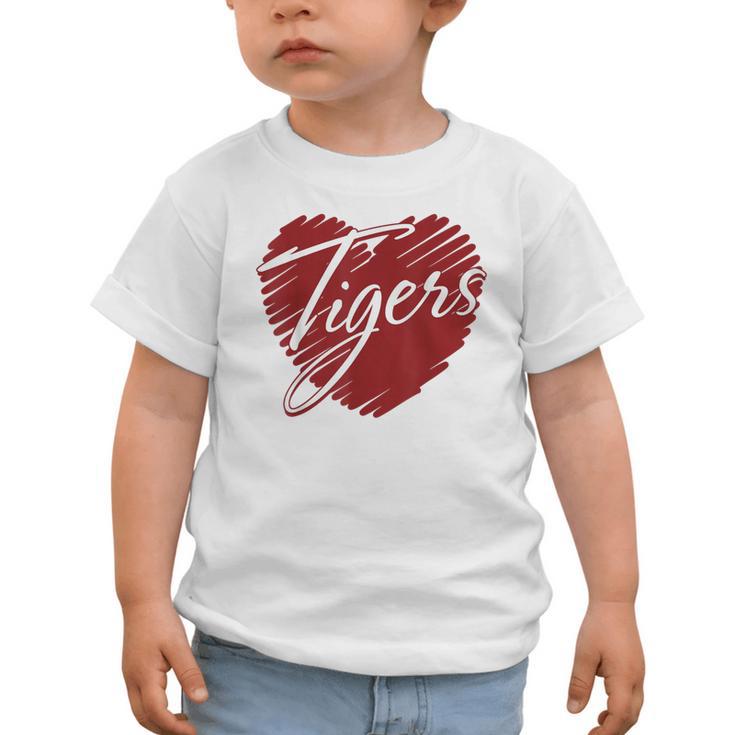 Tigers Heart Back To School Spirit M Graphic Toddler T-Shirt Tigers Heart Back To School Spirit M Graphic Toddler T-Shirt