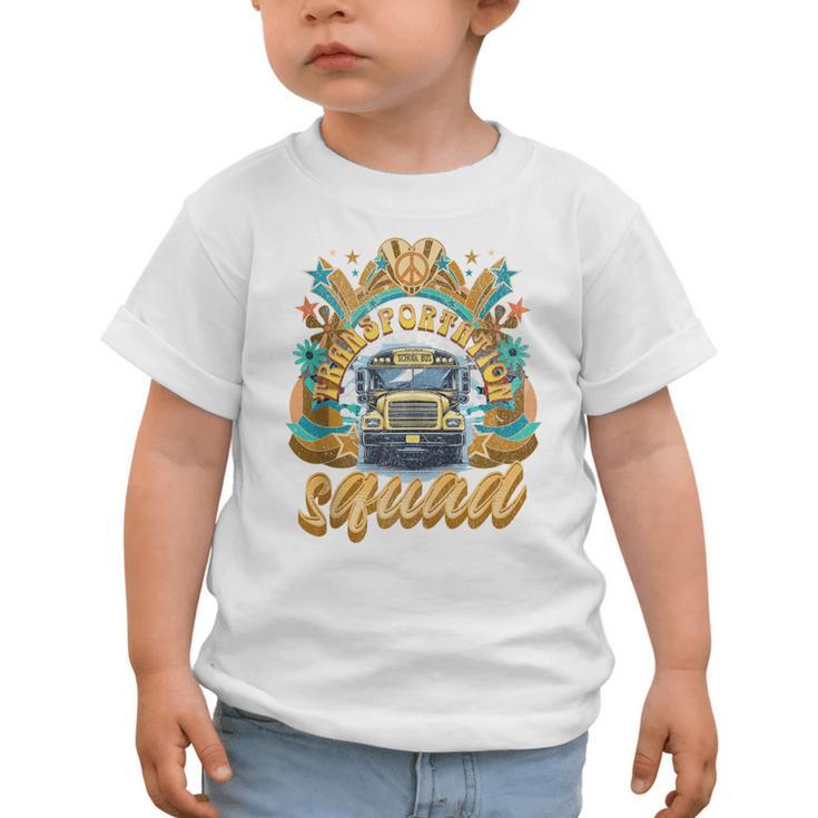 Transportation Squad Retro Bus Aide Back To School Matching Graphic Toddler T-Shirt Transportation Squad Retro Bus Aide Back To School Matching Graphic Toddler T-Shirt