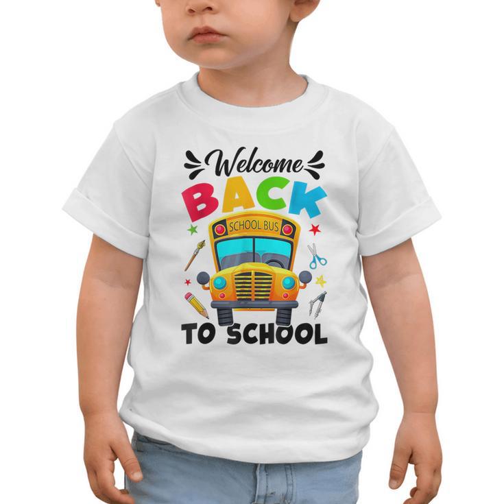 Welcome Back To School Outfit School Bus Driver Graphic Toddler T-Shirt