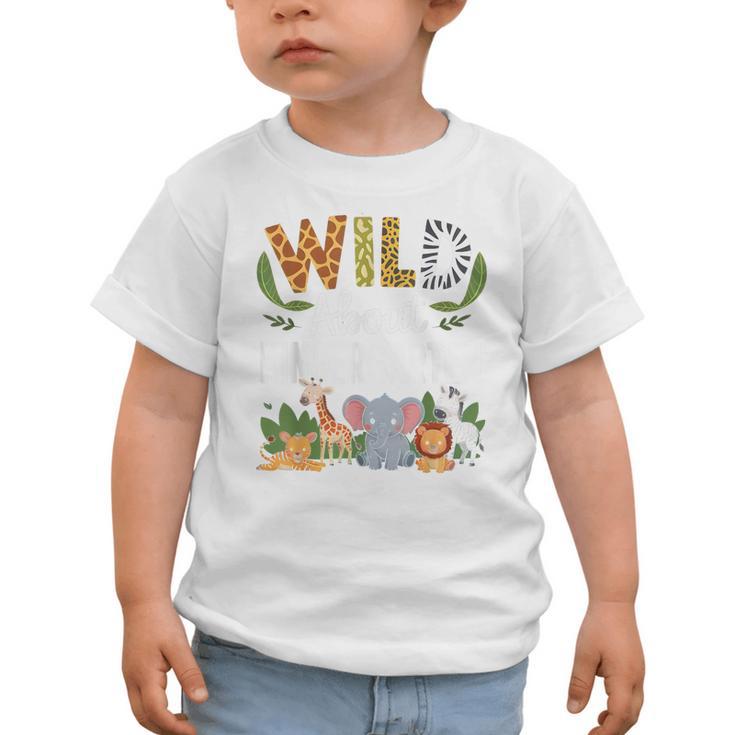 Wild About Kindergarten Back To School Jungle Theme Class Graphic Toddler T-Shirt