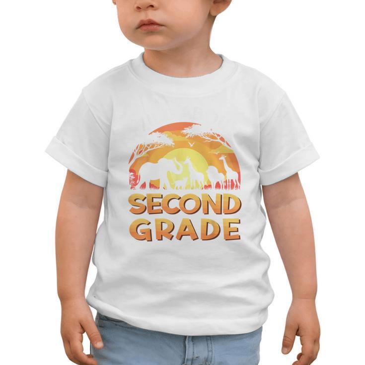 Wild About Second Grade Zoo Animals Back To School Safari Graphic Toddler T-Shirt Wild About Second Grade Zoo Animals Back To School Safari Graphic Toddler T-Shirt
