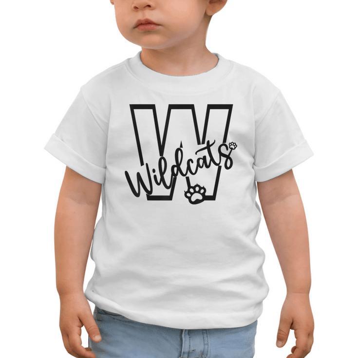 Wildcats School Sports Fan Team Spirit Mascot Back To School Graphic Toddler T-Shirt