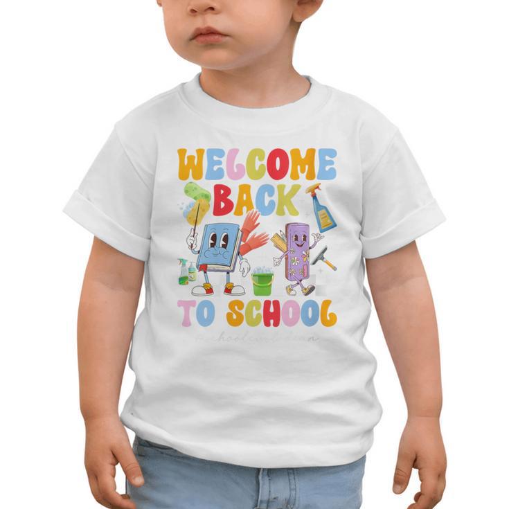 Women's Back To School Custodian First Day Of School Custodian Graphic Toddler T-Shirt Women's Back To School Custodian First Day Of School Custodian Graphic Toddler T-Shirt