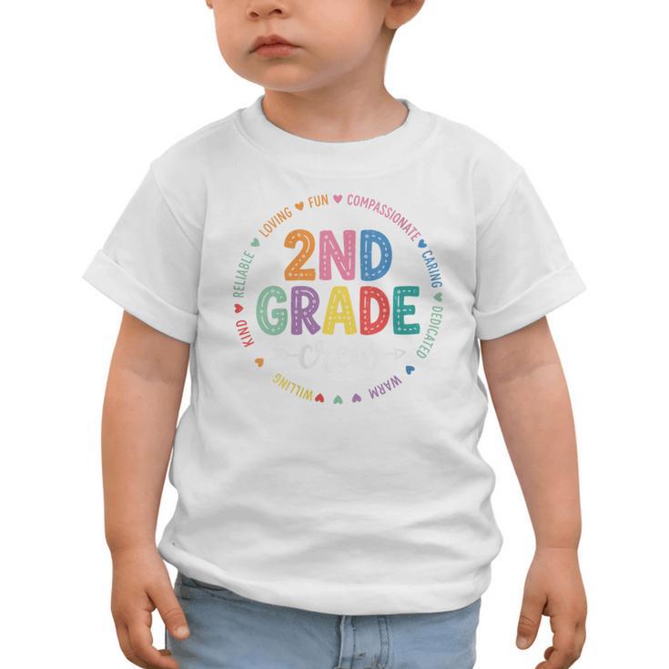 Women's Second 2ND Grade Crew Back To School Kids Students Tee Graphic Toddler T-Shirt
