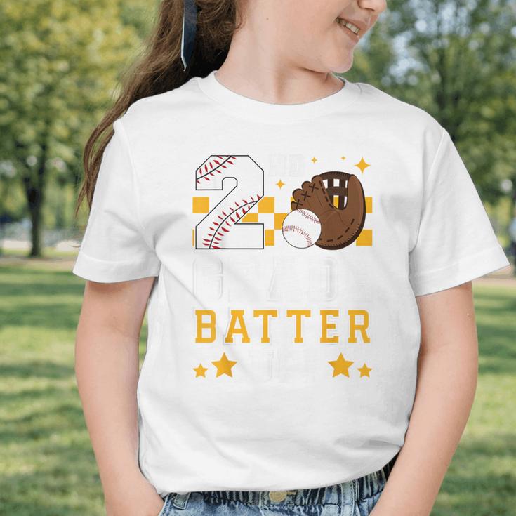 2nd Grade Batter Up Baseball First Day Back To School Graphic Toddler T-Shirt 2nd Grade Batter Up Baseball First Day Back To School Graphic Toddler T-Shirt