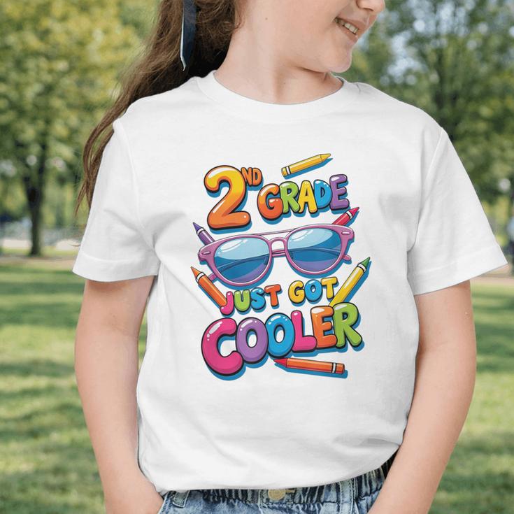 2nd Grade Just Got Cooler Shirt Back To School Kids Graphic Toddler T-Shirt