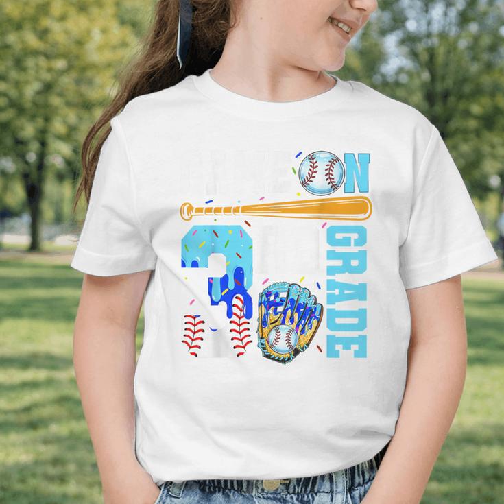3rd Grade Back To School Baseball Drip Ice Cream Game On Graphic Toddler T-Shirt 3rd Grade Back To School Baseball Drip Ice Cream Game On Graphic Toddler T-Shirt