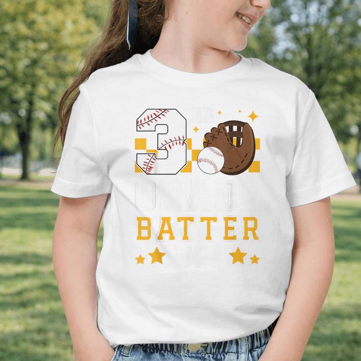 3rd Grade Batter Up Baseball First Day Back To School Graphic Toddler T-Shirt