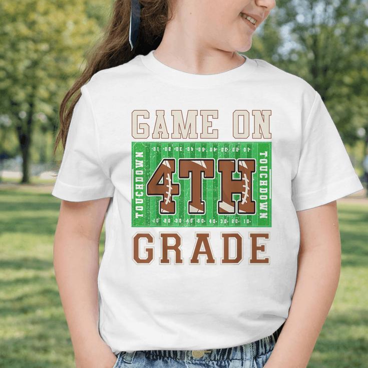 4th Grade Boys Kids Football Back To School Fourth Grade Graphic Toddler T-Shirt 4th Grade Boys Kids Football Back To School Fourth Grade Graphic Toddler T-Shirt