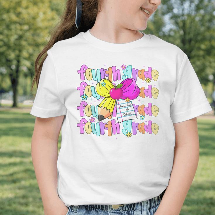 4th Grade For Girls Back To School First Day Fourth Grade Graphic Toddler T-Shirt 4th Grade For Girls Back To School First Day Fourth Grade Graphic Toddler T-Shirt