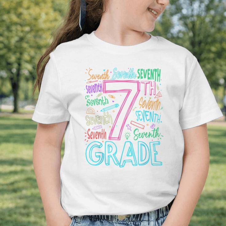 7th Grade Typography Team Seventh Grade Back To School Kids Graphic Toddler T-Shirt
